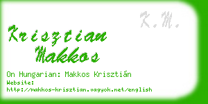 krisztian makkos business card